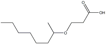 3-(octan-2-yloxy)propanoic acid Struktur