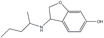 3-(pentan-2-ylamino)-2,3-dihydro-1-benzofuran-6-ol Struktur