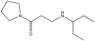 3-(pentan-3-ylamino)-1-(pyrrolidin-1-yl)propan-1-one Struktur