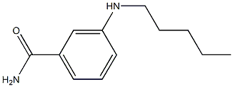 3-(pentylamino)benzamide Struktur