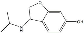 3-(propan-2-ylamino)-2,3-dihydro-1-benzofuran-6-ol Struktur