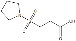 3-(pyrrolidine-1-sulfonyl)propanoic acid Struktur