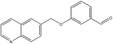 3-(quinolin-6-ylmethoxy)benzaldehyde Struktur