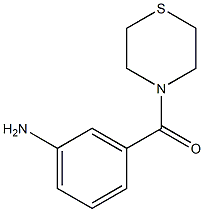 3-(thiomorpholin-4-ylcarbonyl)aniline Struktur