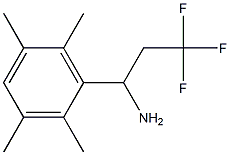 3,3,3-trifluoro-1-(2,3,5,6-tetramethylphenyl)propan-1-amine Struktur