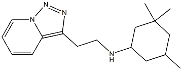 3,3,5-trimethyl-N-(2-{[1,2,4]triazolo[3,4-a]pyridin-3-yl}ethyl)cyclohexan-1-amine Struktur