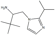 3,3-dimethyl-1-[2-(propan-2-yl)-1H-imidazol-1-yl]butan-2-amine Struktur