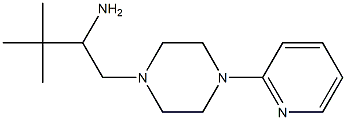 3,3-dimethyl-1-[4-(pyridin-2-yl)piperazin-1-yl]butan-2-amine Struktur