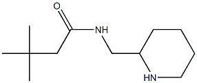 3,3-dimethyl-N-(piperidin-2-ylmethyl)butanamide Struktur