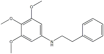 3,4,5-trimethoxy-N-(2-phenylethyl)aniline Struktur