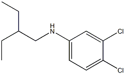 3,4-dichloro-N-(2-ethylbutyl)aniline Struktur