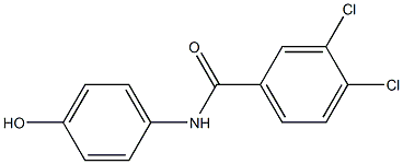 3,4-dichloro-N-(4-hydroxyphenyl)benzamide Struktur