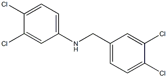 3,4-dichloro-N-[(3,4-dichlorophenyl)methyl]aniline Struktur