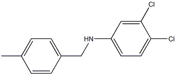 3,4-dichloro-N-[(4-methylphenyl)methyl]aniline Struktur