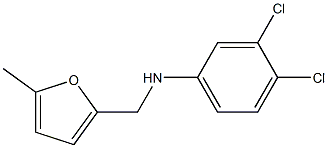 3,4-dichloro-N-[(5-methylfuran-2-yl)methyl]aniline Struktur