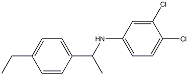 3,4-dichloro-N-[1-(4-ethylphenyl)ethyl]aniline Struktur