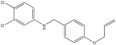 3,4-dichloro-N-{[4-(prop-2-en-1-yloxy)phenyl]methyl}aniline Struktur