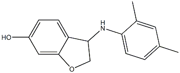 3-[(2,4-dimethylphenyl)amino]-2,3-dihydro-1-benzofuran-6-ol Struktur