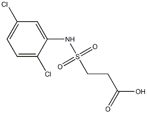 3-[(2,5-dichlorophenyl)sulfamoyl]propanoic acid Struktur