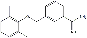 3-[(2,6-dimethylphenoxy)methyl]benzenecarboximidamide Struktur