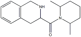 3-[(2,6-dimethylpiperidin-1-yl)carbonyl]-1,2,3,4-tetrahydroisoquinoline Struktur