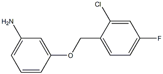 3-[(2-chloro-4-fluorophenyl)methoxy]aniline Struktur