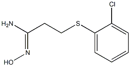 3-[(2-chlorophenyl)sulfanyl]-N'-hydroxypropanimidamide Struktur