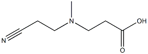 3-[(2-cyanoethyl)(methyl)amino]propanoic acid Struktur