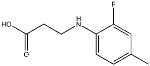 3-[(2-fluoro-4-methylphenyl)amino]propanoic acid Struktur