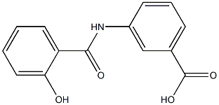 3-[(2-hydroxybenzoyl)amino]benzoic acid Struktur