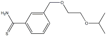 3-[(2-isopropoxyethoxy)methyl]benzenecarbothioamide Struktur