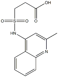 3-[(2-methylquinolin-4-yl)sulfamoyl]propanoic acid Struktur