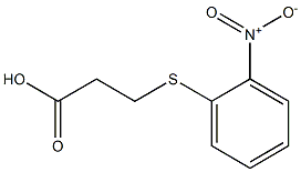 3-[(2-nitrophenyl)thio]propanoic acid Struktur