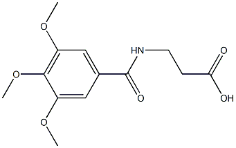 3-[(3,4,5-trimethoxybenzoyl)amino]propanoic acid Struktur