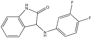 3-[(3,4-difluorophenyl)amino]-2,3-dihydro-1H-indol-2-one Struktur