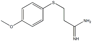 3-[(4-methoxyphenyl)sulfanyl]propanimidamide Struktur