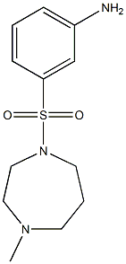 3-[(4-methyl-1,4-diazepane-1-)sulfonyl]aniline Struktur