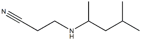 3-[(4-methylpentan-2-yl)amino]propanenitrile Struktur