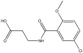 3-[(5-chloro-2-methoxyphenyl)formamido]propanoic acid Struktur