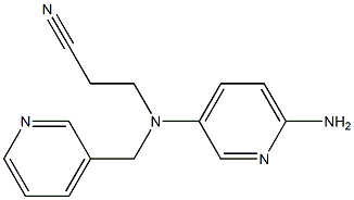 3-[(6-aminopyridin-3-yl)(pyridin-3-ylmethyl)amino]propanenitrile Struktur