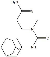 3-[(adamantan-1-ylcarbamoyl)(methyl)amino]propanethioamide Struktur