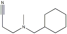 3-[(cyclohexylmethyl)(methyl)amino]propanenitrile Struktur