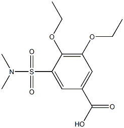 3-[(dimethylamino)sulfonyl]-4,5-diethoxybenzoic acid Struktur