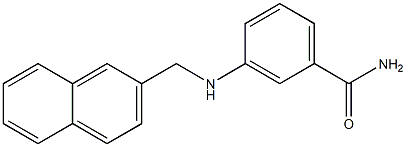 3-[(naphthalen-2-ylmethyl)amino]benzamide Struktur