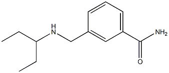 3-[(pentan-3-ylamino)methyl]benzamide Struktur