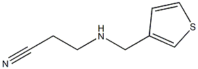 3-[(thiophen-3-ylmethyl)amino]propanenitrile Struktur