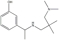 3-[1-({2-[(dimethylamino)methyl]-2-methylpropyl}amino)ethyl]phenol Struktur