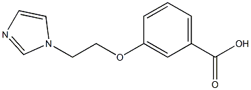 3-[2-(1H-imidazol-1-yl)ethoxy]benzoic acid Struktur