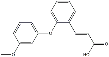 3-[2-(3-methoxyphenoxy)phenyl]prop-2-enoic acid Struktur