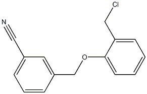 3-[2-(chloromethyl)phenoxymethyl]benzonitrile Struktur